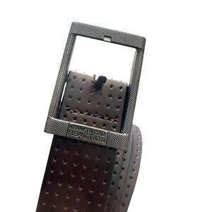 Kenneth Cole Reaction Ombré Perforated Belt Metal Buckle Men's Size 40 Brown